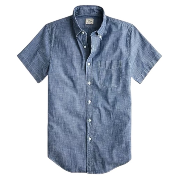 J. Crew Blue Casual Button Down Shirt for Effortless Style - Picture 4 of 4
